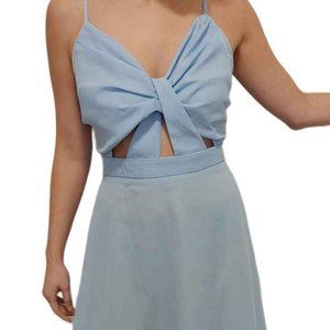 Brand New, Tags On, Asymmetrical Light Blue Dress